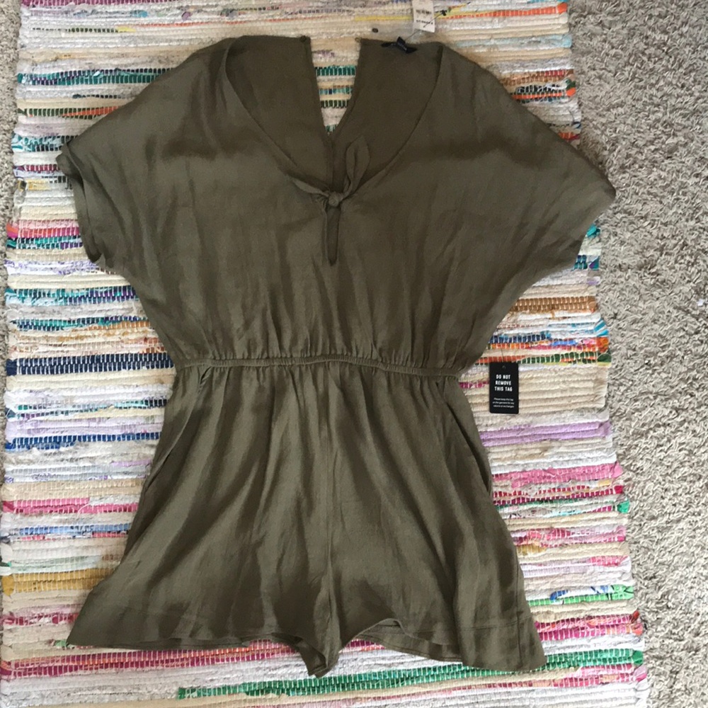 Olive green romper